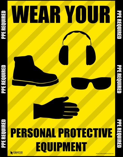 Personal Protective Equipment Ppe Information Board पीवीसी साइन