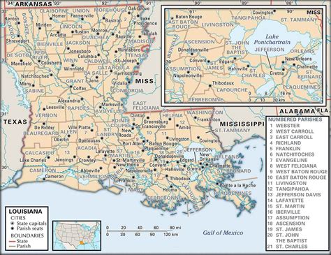 Large Wall Map Of Louisiana Counties Towns 1960s Era American Map Co