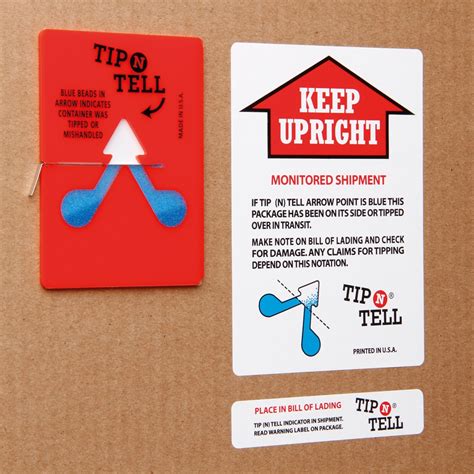 Tip N Tell Indicator Labels Parrs Workplace Equipment Experts