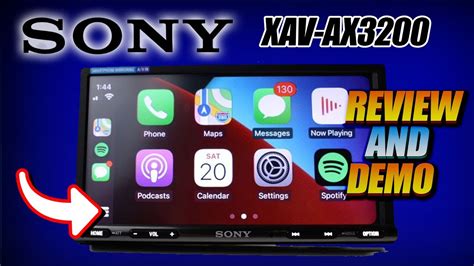 New Sony Xav Ax3200 Car Stereo Headunit Review And Demo Youtube