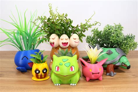 My 3d Printed Pokemon Planters Pokemon Planter Pokemon Craft