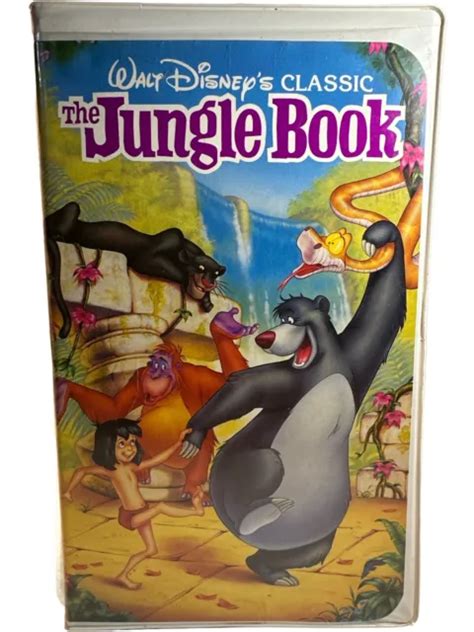 Vtg Walt Disney Classic The Jungle Book Rare Black Diamond Edition Vhs Picclick