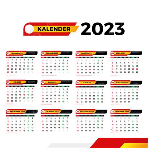 Template Kalender 2023 Lengkap Dengan Hijriyah Dan Libur Cuti Bersama