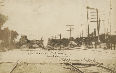 Panhandle Railroad Looking North 1924 Schererville Indiana A
