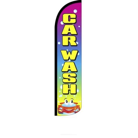 Car Wash Rainbow Feather Flag Sf Jc8 Is