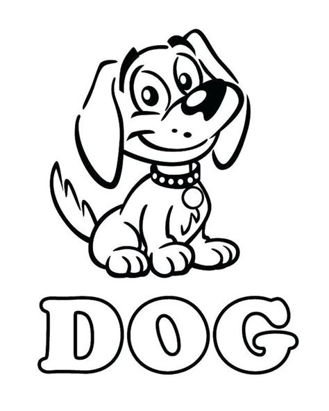 Blank Coloring Pages Dogs Just Click On One Of The Thumbnails