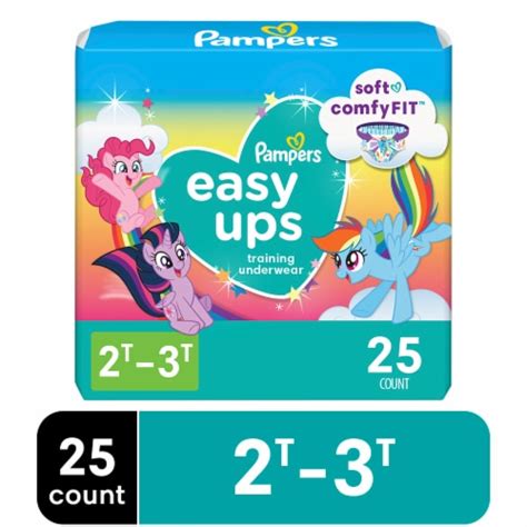 Pampers Easy Ups Girls Training Underwear 2t 3t 25 Ct King Soopers