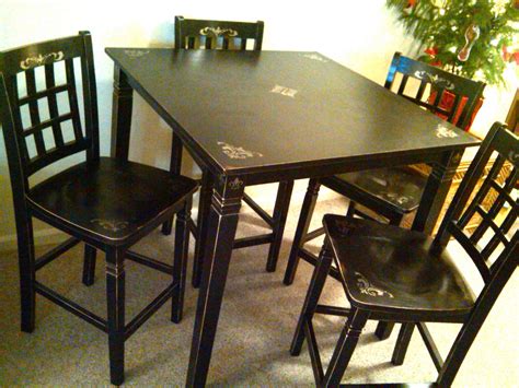 The Weathered Chest Pub Style Table And Chairs Finally Complete