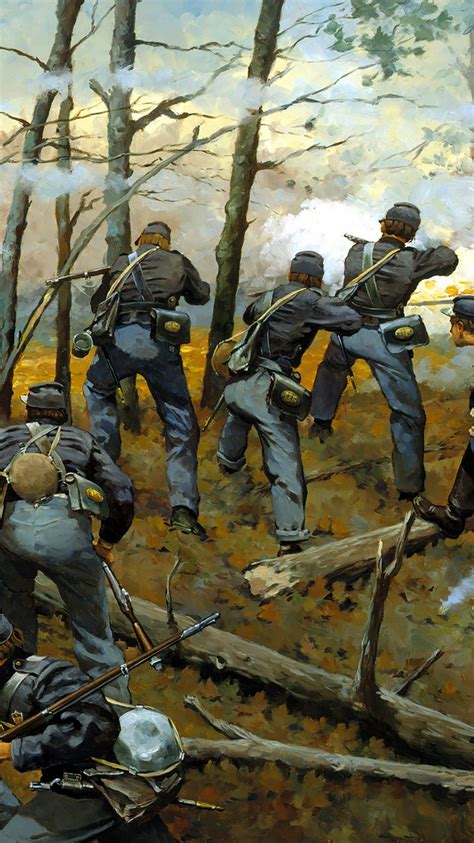 Hd mobile wallpapers service is provided by phoneky and it's 100% free! Union troops in battle | Civil war artwork