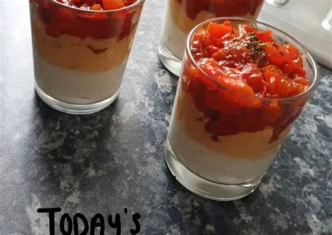 Verrine aux poivrons chorizo et Saint-Agur de Colette