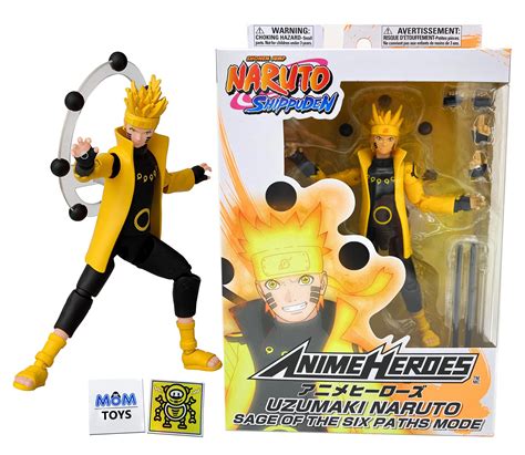 Buy Motionrushbandai Naruto Anime Heroes Naruto Uzumaki Naruto Sage Of Six Paths Toy Action