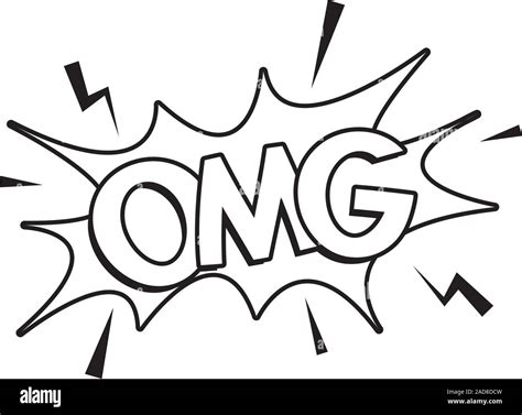 Omg Word Pop Art Style Stock Vector Image And Art Alamy