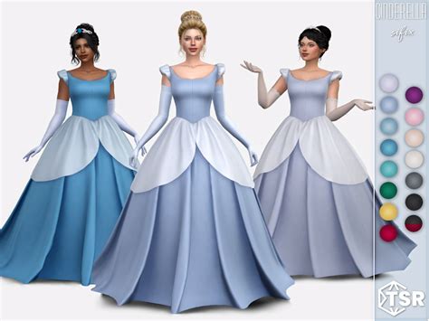 Cinderella By Stardustsims4 Sims 4 Disney Princess Dr