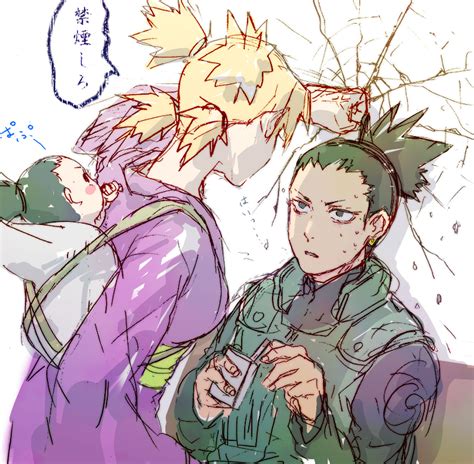 Temari Nara Shikamaru And Nara Shikadai Naruto And 1 More Drawn By