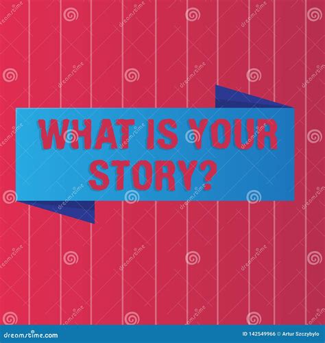 Writing Note Showing What Is Your Storyquestion Business Photo