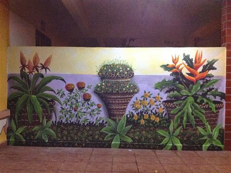Pelukis Mural Shah Alam Bunga Di Halaman Rumah Ku
