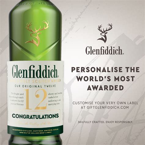 You Can Now Personalise A Bottle Of Glenfiddich And Send It To Your