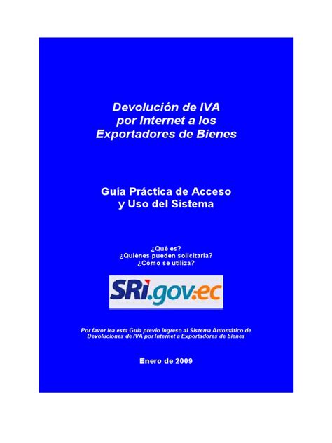¿cuándo se hará el la devolución del iva depende estrictamente de la focalización determinada por el sisbén y no de. Devolución Del Iva | Internet | Archivo de computadora