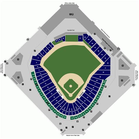 Texas Rangers Stadium Seating Map Printable Maps