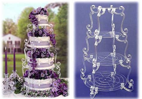 11 4 Tier Wedding Cakes Cake Stands For Photo Cascade Wedding Cake