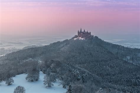 Burg Hohenzollern Castle Landscape Winter Wallpapers Hd Desktop