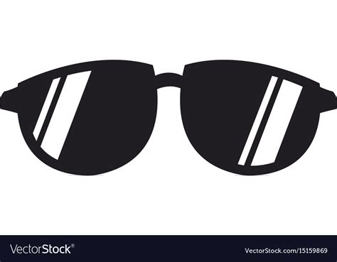 Cool Black Cartoon Sunglasses Eye Frames Vector Image
