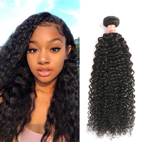 Full And Soft 100 Brazilian Virgin Hair Deep Curly Bundles With Lace Frontal