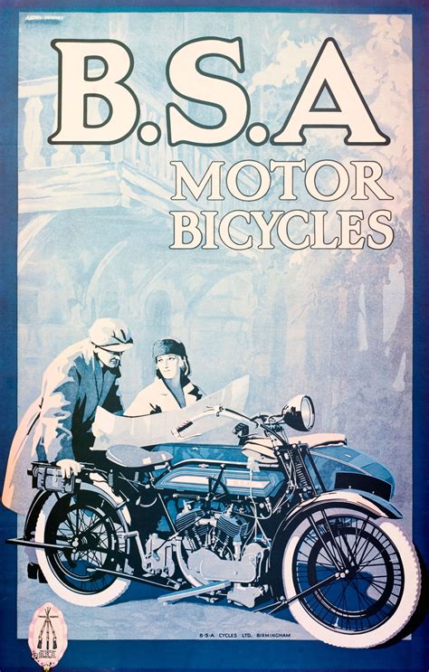 Brittania Bike Poster Motorcycle Posters Motorcycle Art Motorcycle