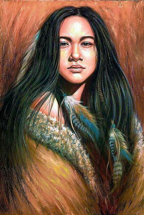 Pin By Stephen Craig On Native American Peoples Native American Women Art Native American