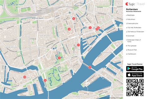 Karte von rotterdam, niederlande googlekarte. Karte von Rotterdam ausdrucken | Sygic Travel