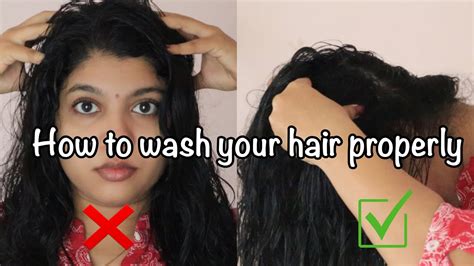 How To Wash Your Hair Properly To Reduce Hair Fall Hair Wash Youtube