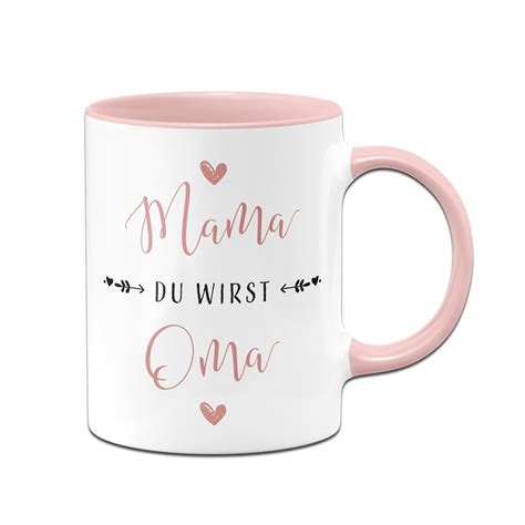 Tasse Mama Du Wirst Oma ️ Geschenk Für Werdende Oma Tassenbrennerei