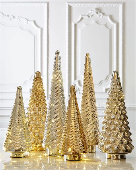 Maybe you would like to learn more about one of these? Gold & Silver Mercury-Glass Tabletop Trees | Gold ...