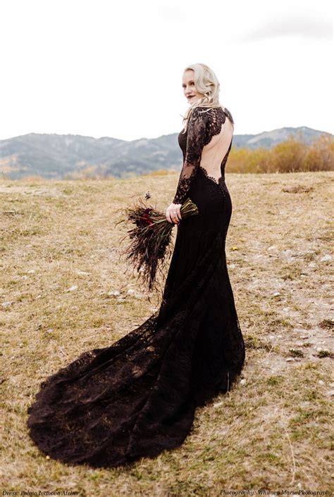 30 Black Wedding Dresses We Love For The Alternative Bride