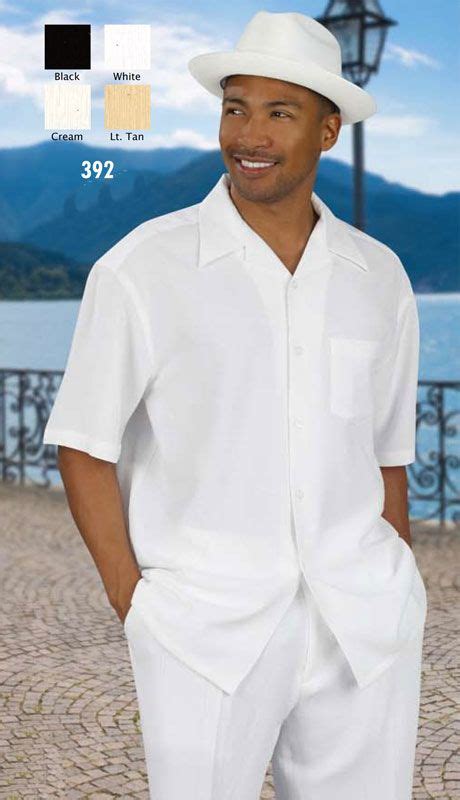 | Men's White Linen Walking Suit/ Leisure Suit | White outfit for men