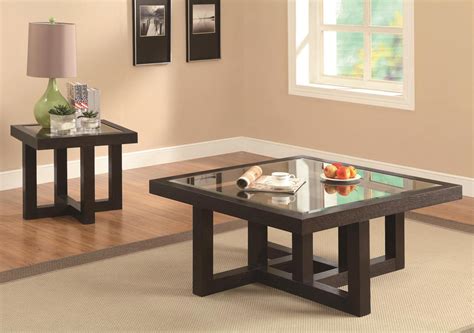 Occasional Group Contemporary Coffee Table With Tempered Glass Top