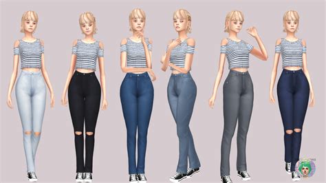 My Sims 4 Blog Maxis Match High Waisted Bottoms By Twinksimstress