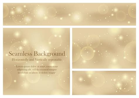 Set Of Seamless Abstract Backgrounds With Lights And Halos Vector
