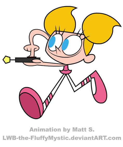 An Animated Cartoon Girl With Glasses And A Pencil In Her Hand Running Through The Air