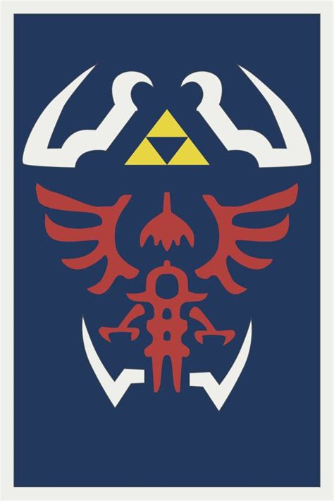 Zelda Hyrule Shield Design Print Zelda Art Legend Of Zelda Ocarina