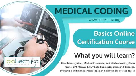 Medical Coding Basics Certification Course Biotecnika