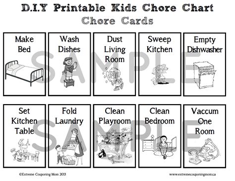Diy Chore Charts Coloring Pages