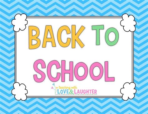 Pin By Teaching With Love And Laughter On Back To School Teaching Back