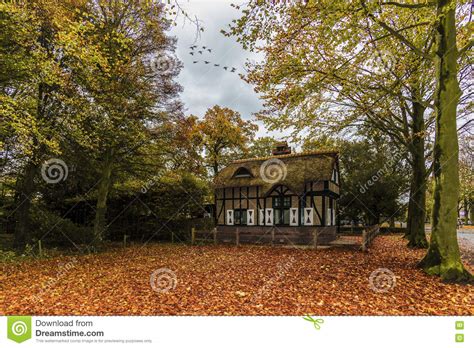 Dutch Country House In Autumn Stock Photo Image Of Roof Entrance