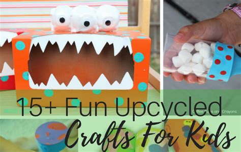 Check out these 5 create ways to upcycle your trash into treasure crafts! 15 Fun Upcycling Ideas For Kids - Maybe I Will