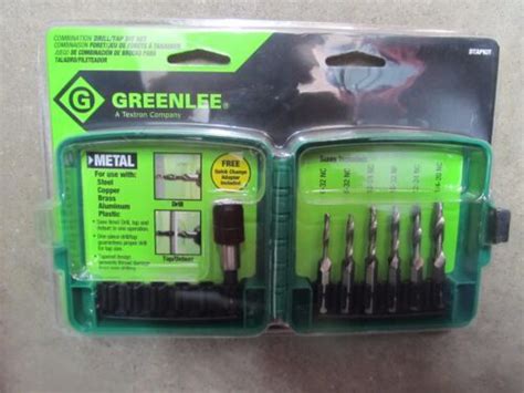 Greenlee 6 Pc Drilltap Bit Set Drill Tap Dtapkit New 783310176206