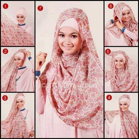 Tutorial Cara Pakai Hijab Cara Berjilbab Dengan Pashmina Motif