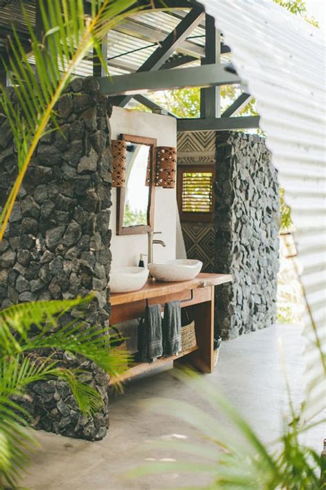 Feel Comfortable With Natural Stone 5 Outdoor Bathroom Design