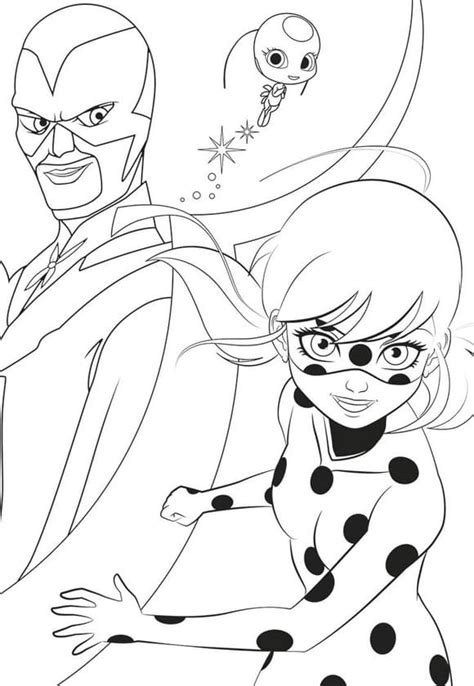 Ladybug und cat noir ausmalbilder. kostenlos drucken