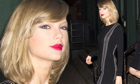 Taylor Swift Shows Off Svelte Physique And Lean Pins In Tight All Black